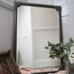 Classical black and gold mirror