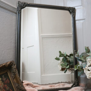 Classical black and gold mirror