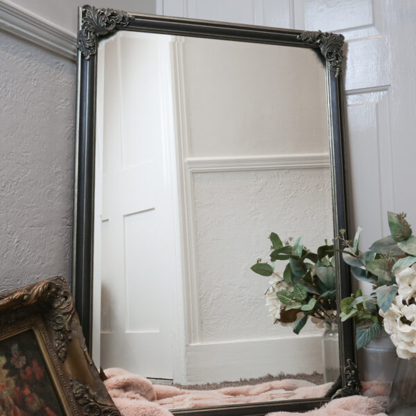 Classical black and gold mirror